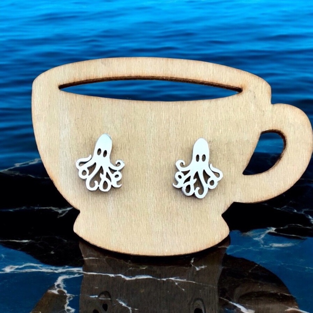 🆕 Octopus Stud Earrings Stainless Steel